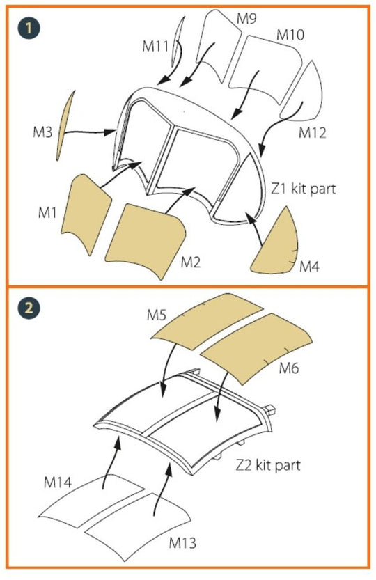 OV-1 A/JOV-1A Mohawk painting mask for CP kit CP72016