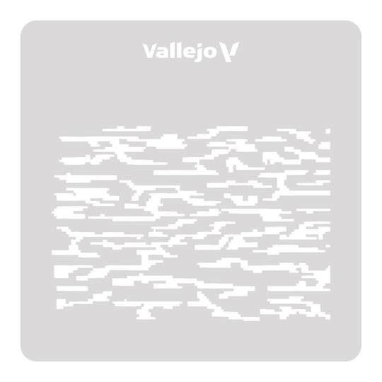 Vallejo Stencils: Pixelated Modern Camo 125 x 125 mm