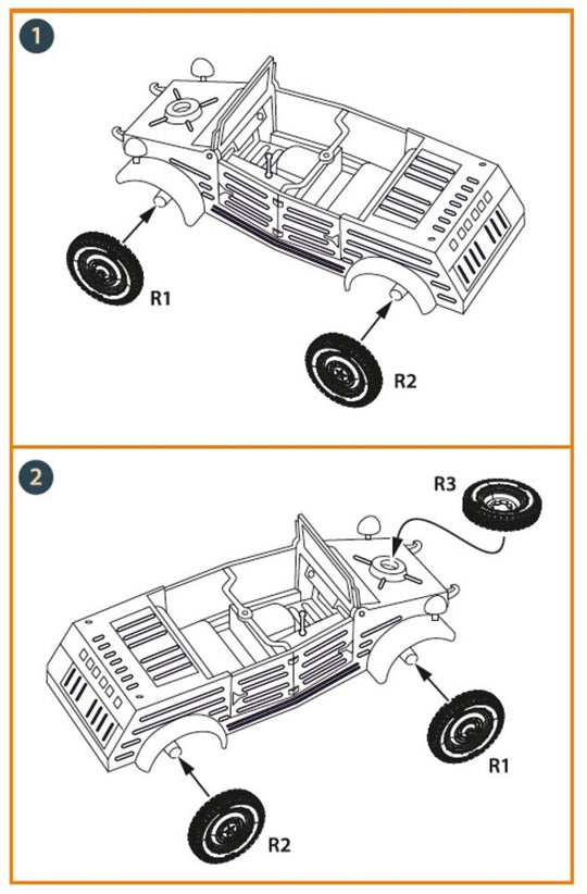 Kubelwagen type 82 Wheel set