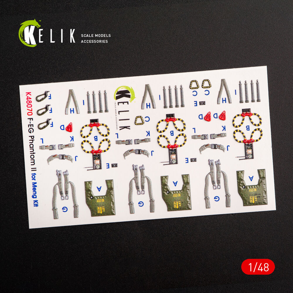 F-4E Phantom II interior 3D decals for Meng kit