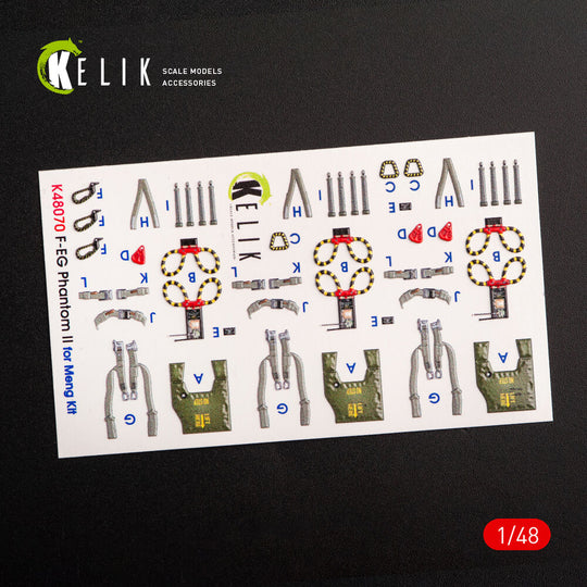 F-4E Phantom II interior 3D decals for Meng kit