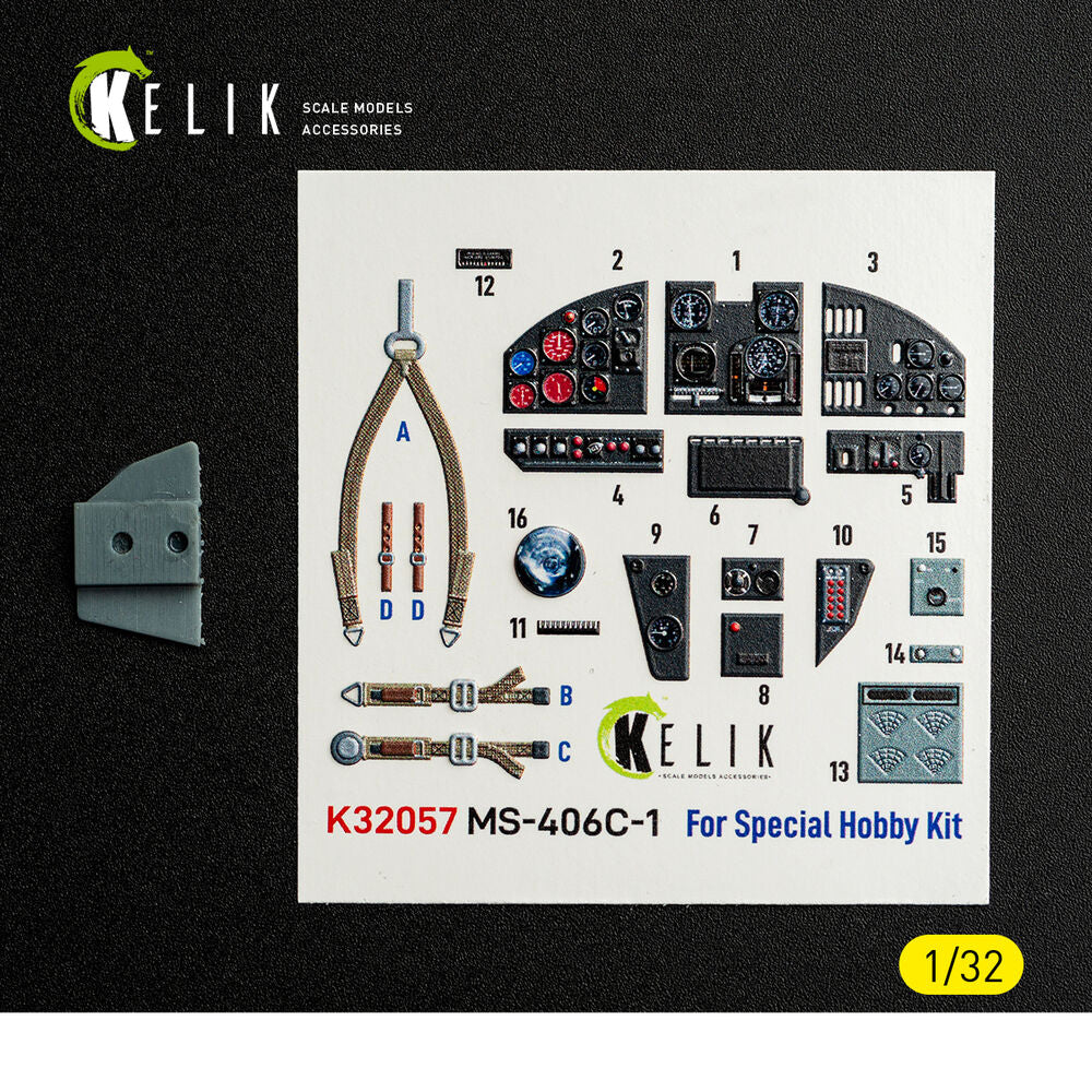 MS-406C-1 - interior 3D decals for Special Hobby kit