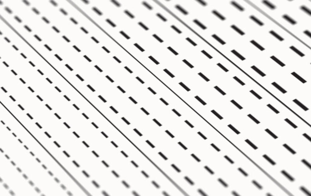 Decal Dashed Lines - black