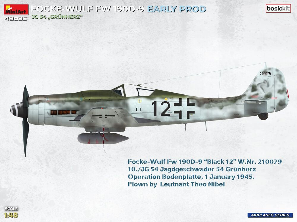Focke-Wulf Fw 190D-9 Early Prod. JG 54 Grünherz Basic Kit.