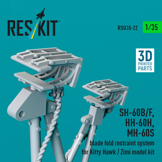 SH-60B/F, HH-60H, MH-60S blade fold restraint system (3D Printed) Kitty Hawk / Zimi Model