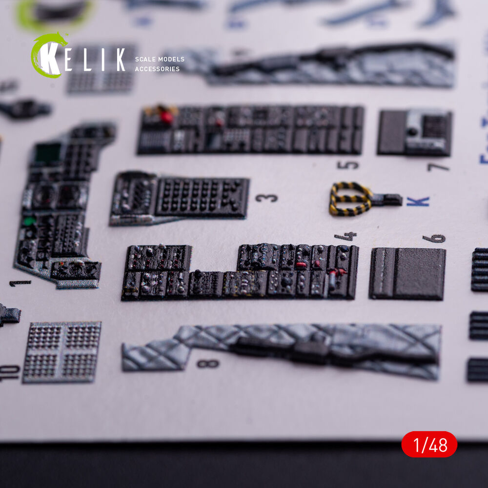 A-10A - interior 3D decals for Tamiya kit