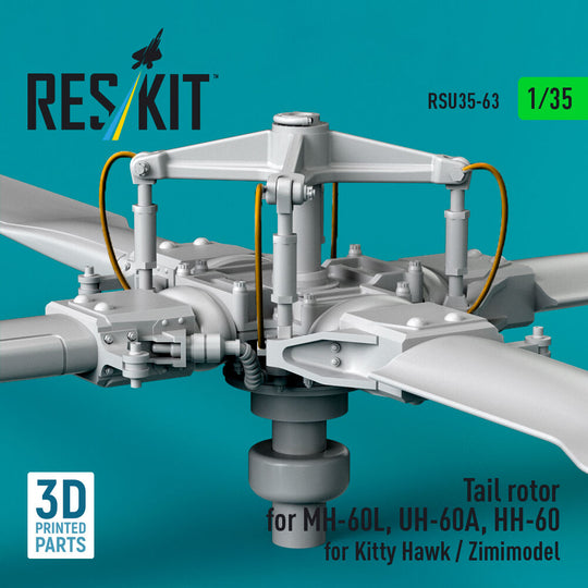 Tail rotor for MH-60L, UH-60A, HH-60 for Kitty Hawk / Zimimodel (3D Printed)