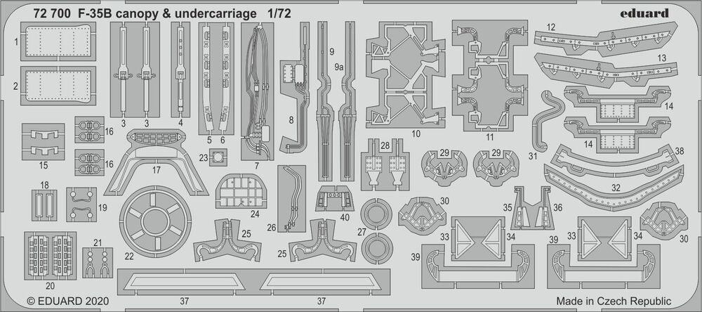 F-35B canopy & undercarriage for Italeri