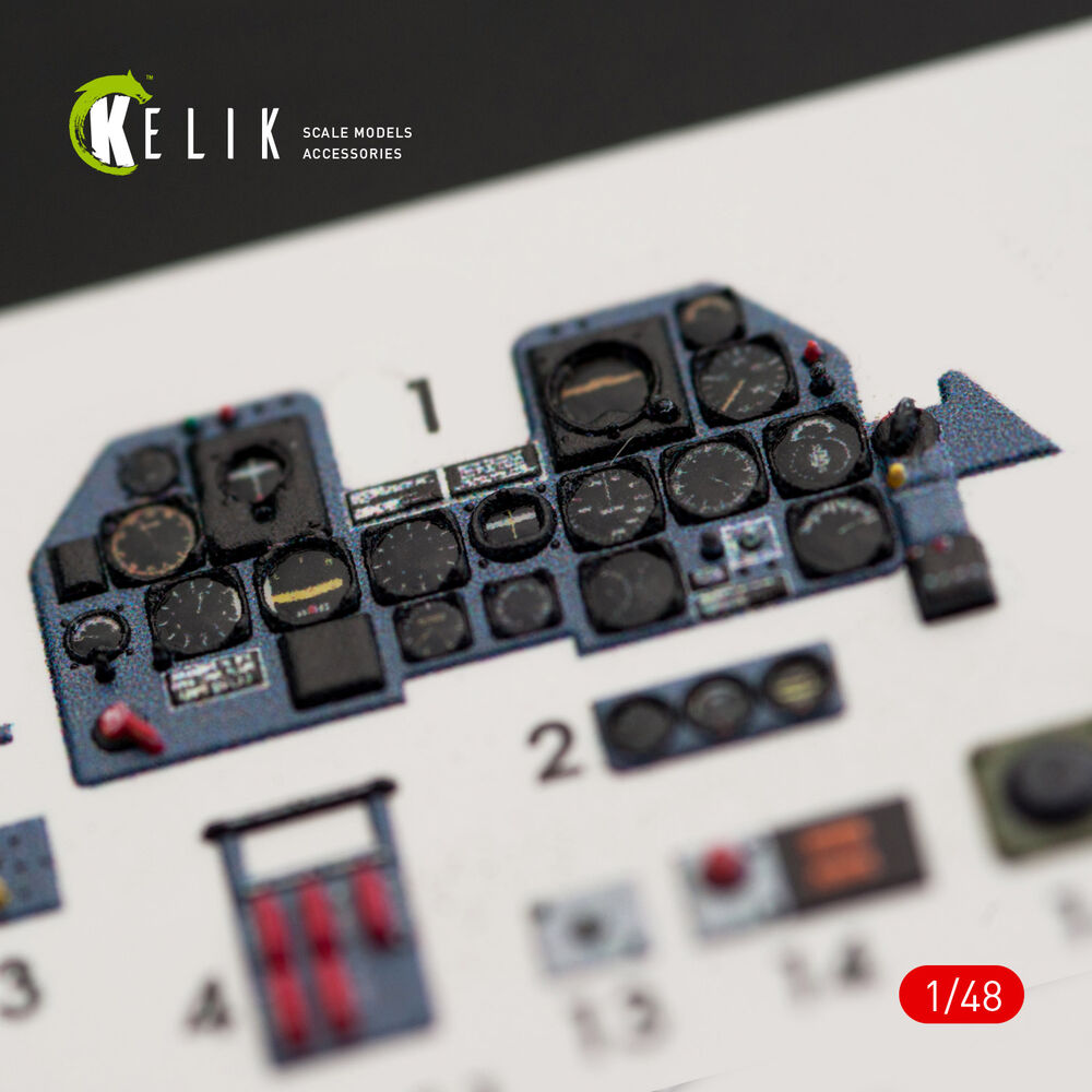 P-47M Thunderbolt interior 3D decals for Tamiya kit