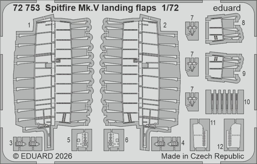 Spitfire Mk.Vb w/ fishtail exhausts for Eduard