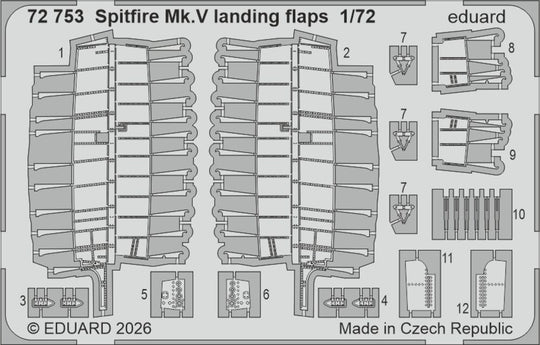 Spitfire Mk.Vb w/ fishtail exhausts for Eduard