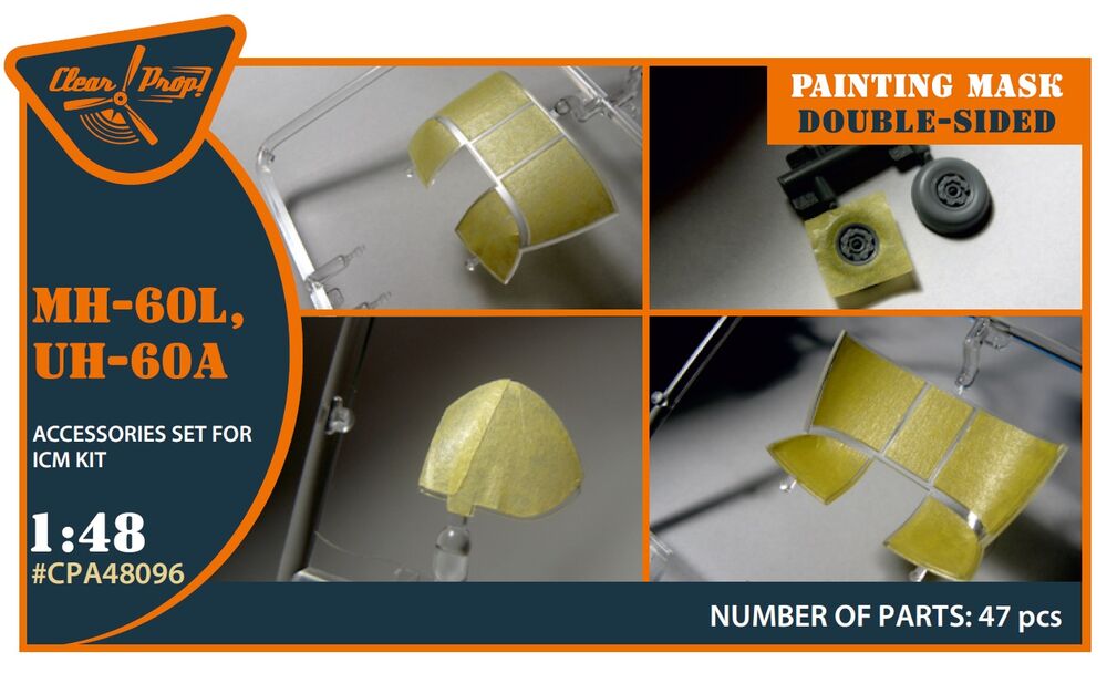 UH-60A, MH-60L double-sided painting mask for ICM kit