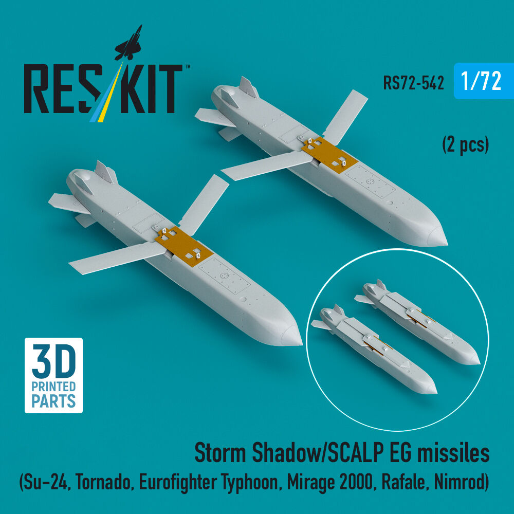 Storm Shadow/SCALP EG missiles (2 pcs) (Su-24, Tornado, Eurofighter Typhoon, Mirage 2000, Rafale, Nimrod) (3D Printed)