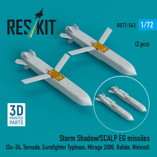 Storm Shadow/SCALP EG missiles (2 pcs) (Su-24, Tornado, Eurofighter Typhoon, Mirage 2000, Rafale, Nimrod) (3D Printed)