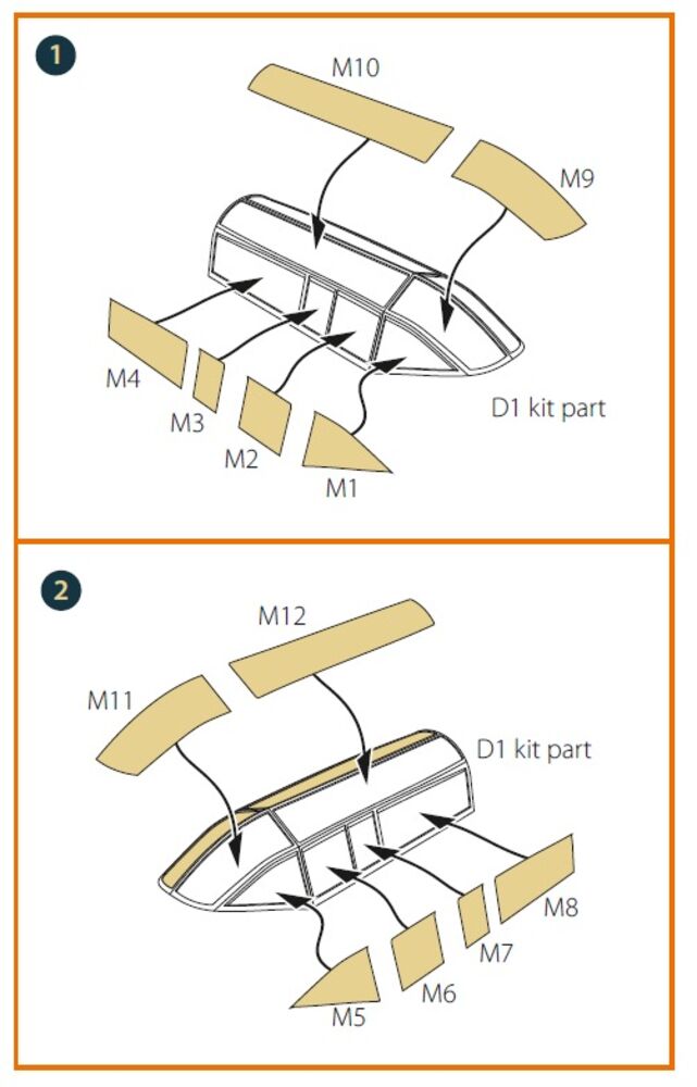 DH.88 Comet painting mask for CP kits