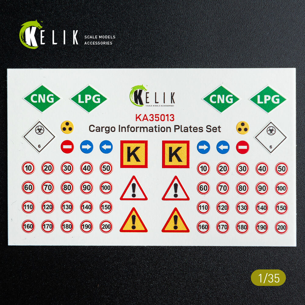 Cargo Information plates set #2 - Decal for models