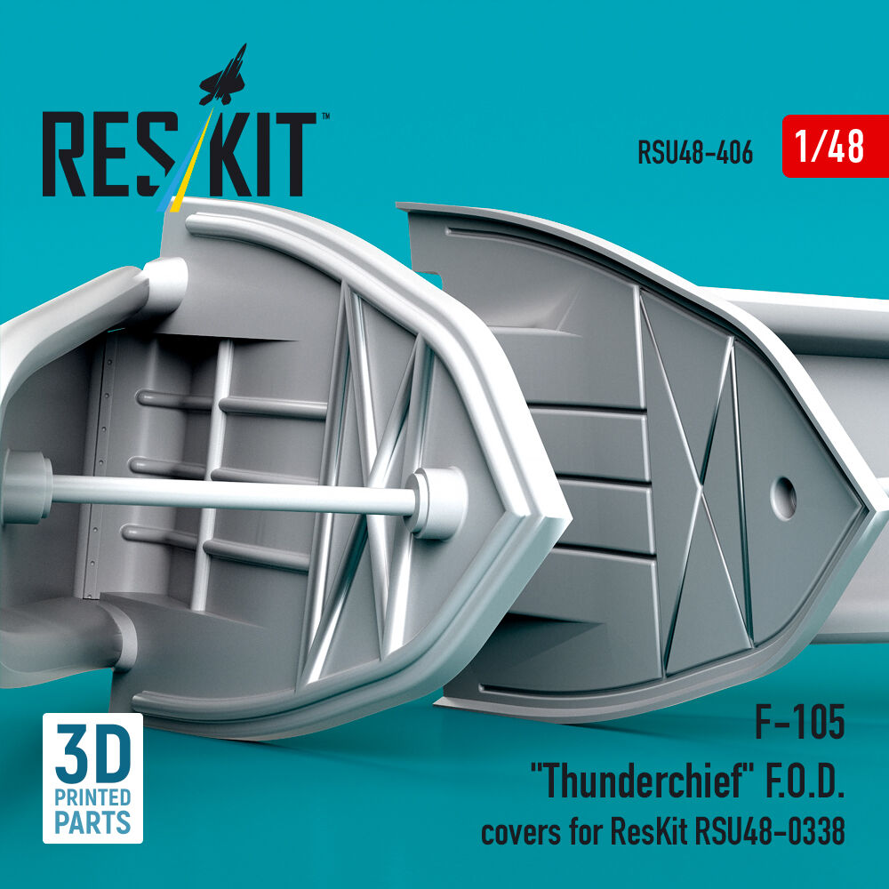 F-105 Thunderchief F.O.D. covers for ResKit RSU48-0338 (3D Printed)