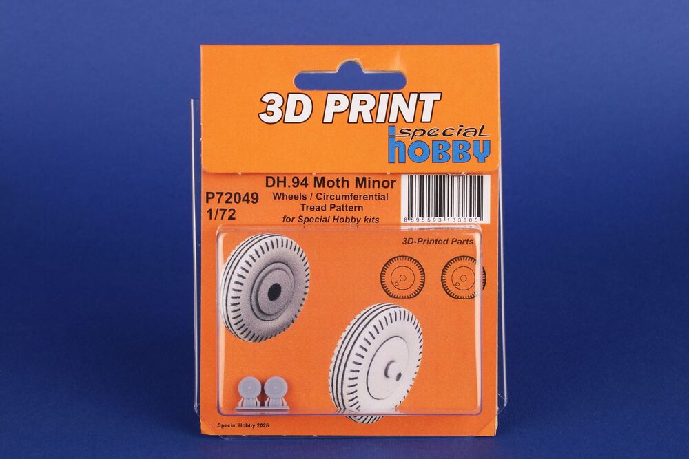 DH.94 Moth Minor Wheels / Circumferential Tread Pattern for Special Hobby