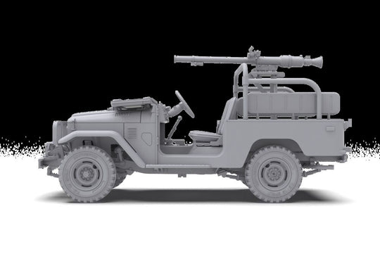 FJ43 Pickup with SPG-9.  RECOILLESS GUN