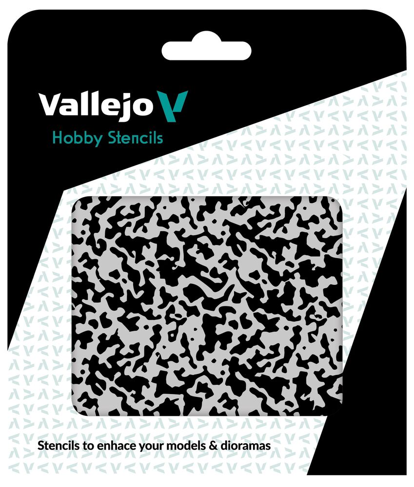 Vallejo Stencils: Weathered Paint 1/48 125 x 125 mm