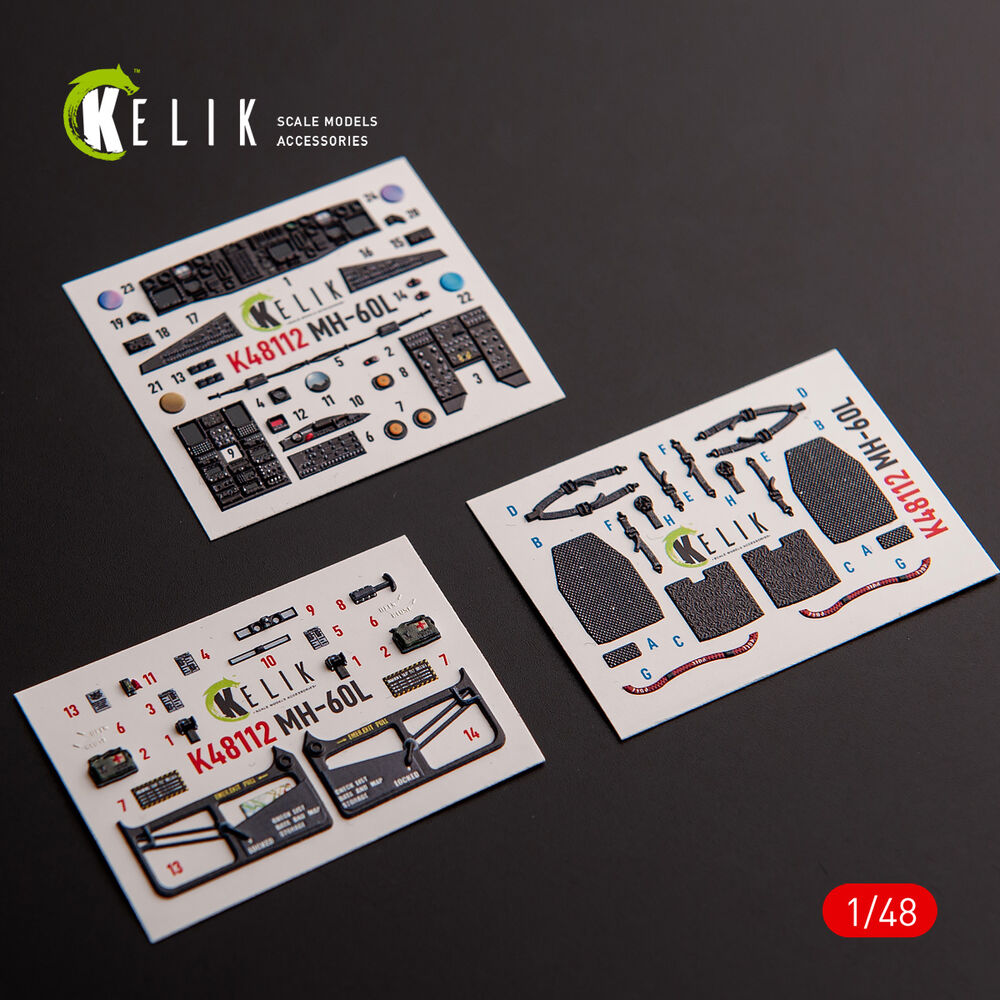 MH-60L Black Hawk - interior 3D decals for ICM kit
