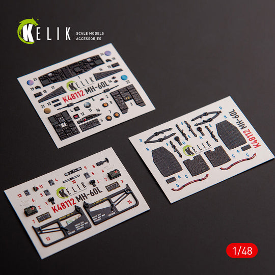 MH-60L Black Hawk - interior 3D decals for ICM kit