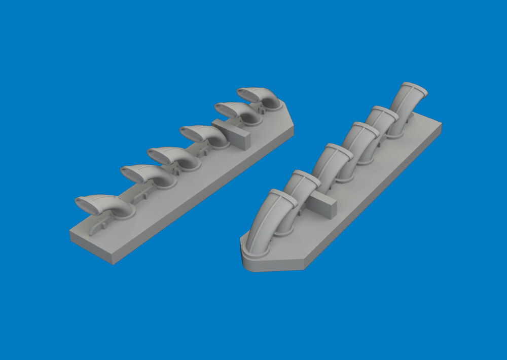 Fw 190D-9 exhaust stacks PRINT for Miniart