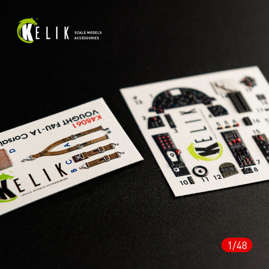 F4U-1A Corsair interior 3D decals for Tamiya kit