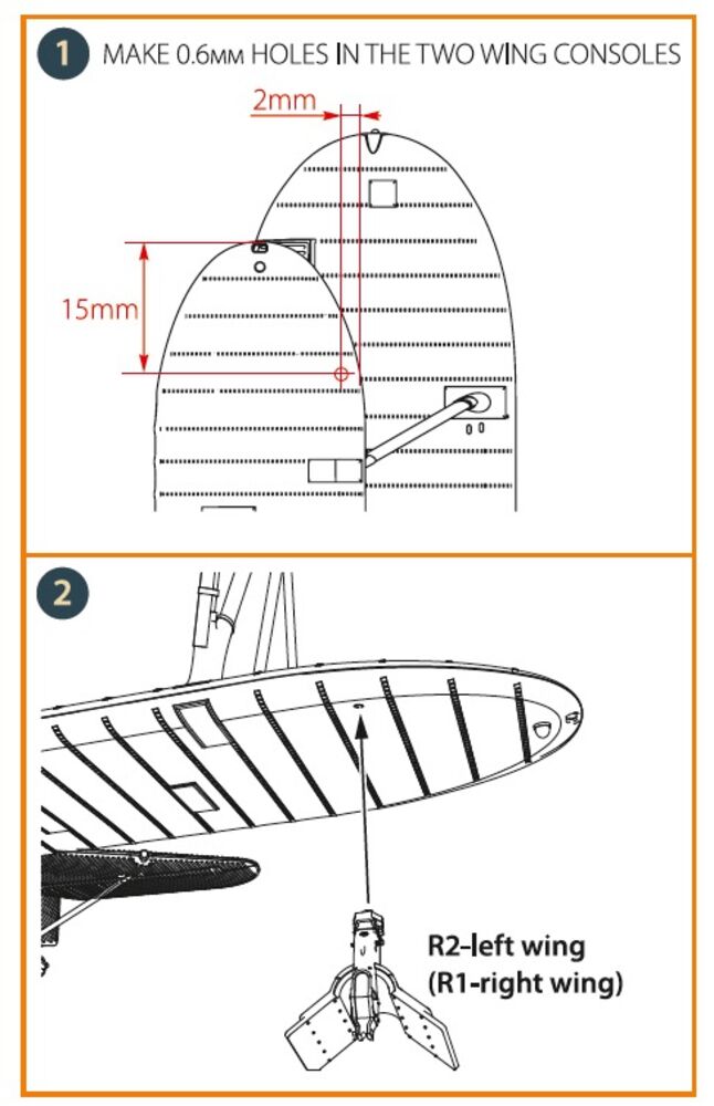 F4B Whaley Mk.I Flare brackets for CP kits