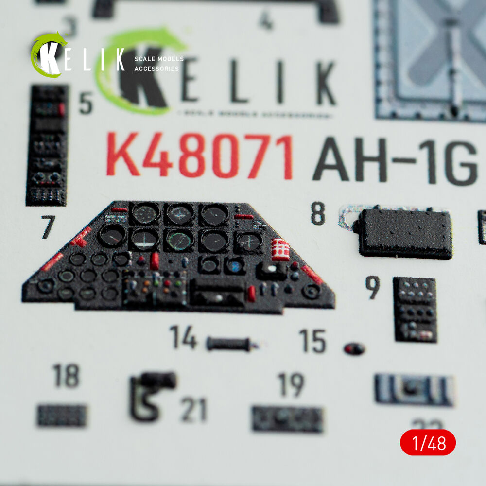 AH-1G interior 3D decals forICM/SpecialHobby kit