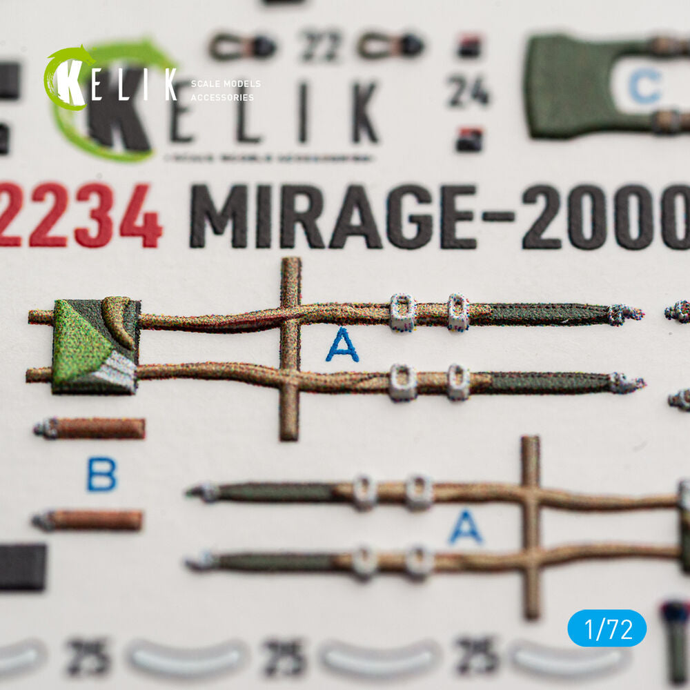 Mirage-2000D - interior 3D decals for Dream Model