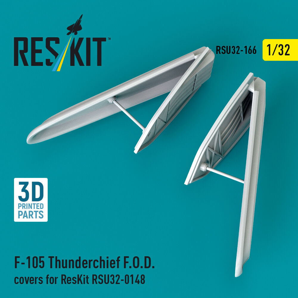 F-105 Thunderchief F.O.D. covers for ResKit RSU32-0148 (3D Printed)