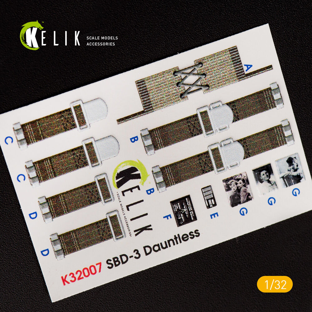 SBD-3 Dauntless interior 3D decals for Trumpeter kit