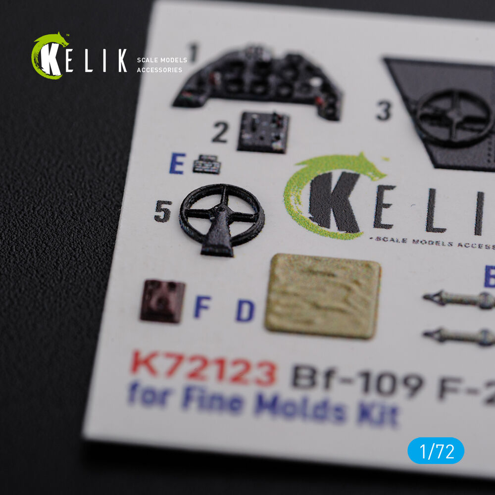 BF109-F2/F4 interior 3D decals for Fine Molds kit