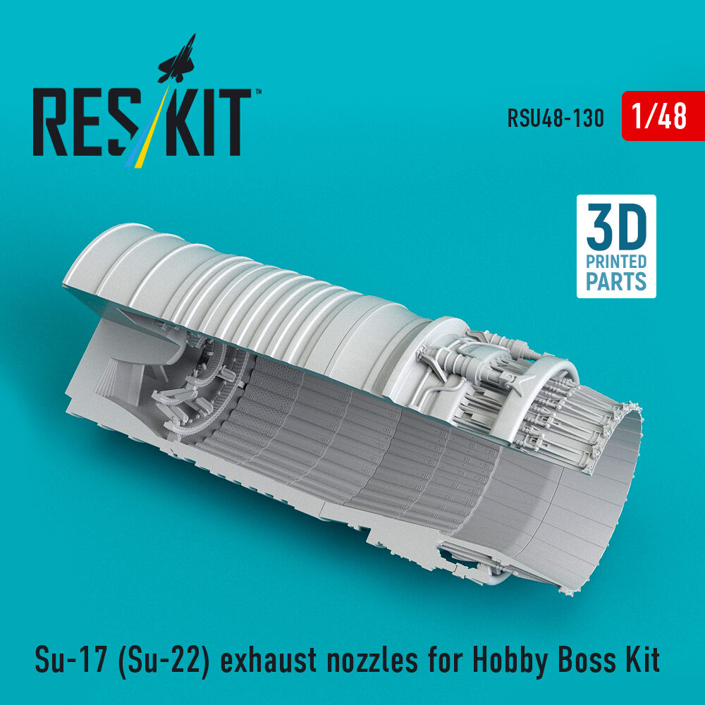 Su-17 (Su-22) exhaust nozzle for HobbyBoss kit (3D Printed)