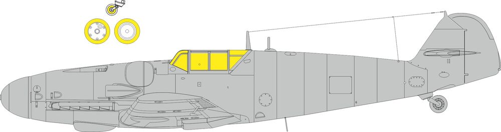 Bf 109G-6 classic canopy  EDUARD