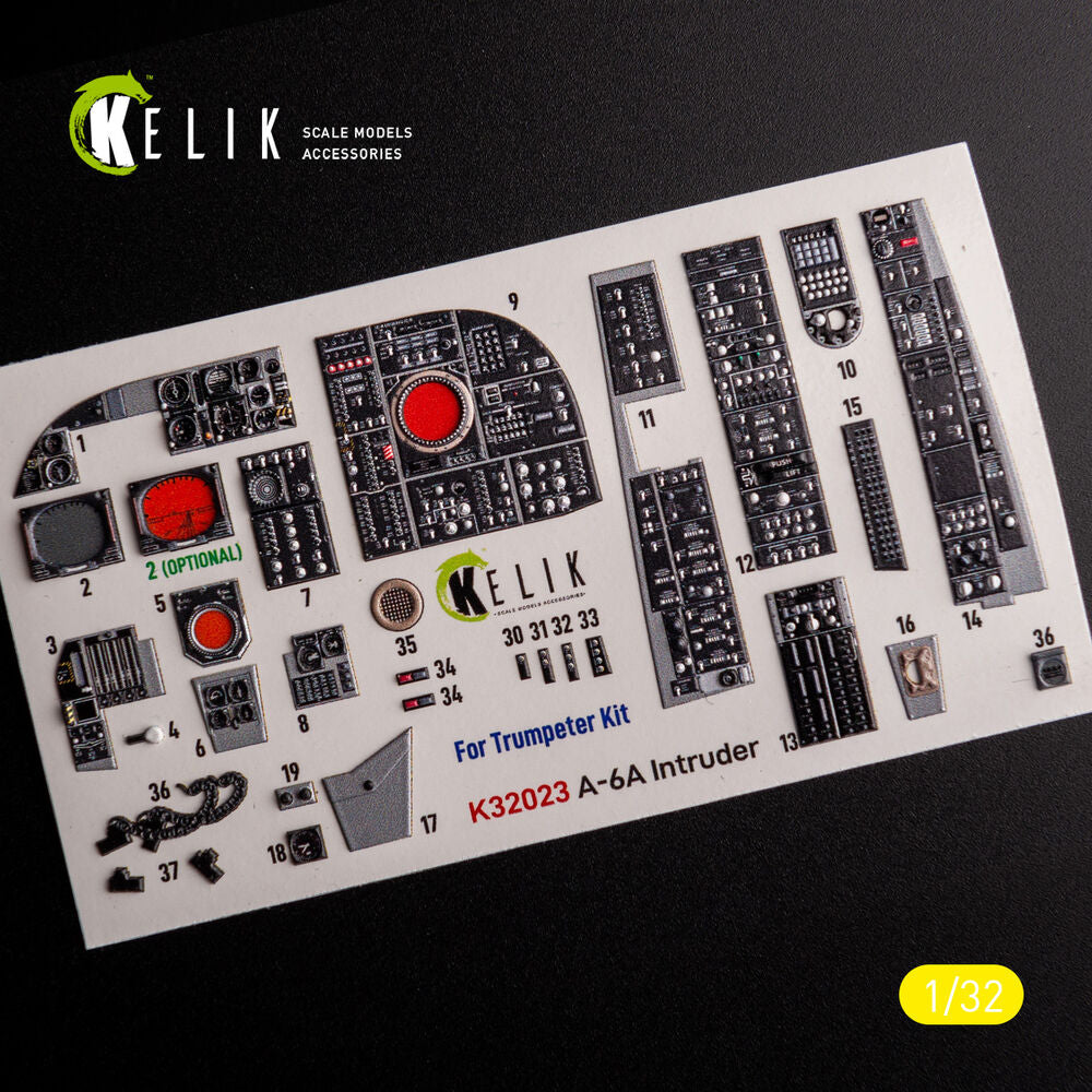 A-6A Intruder - interior 3D decals for Trumpeter kit