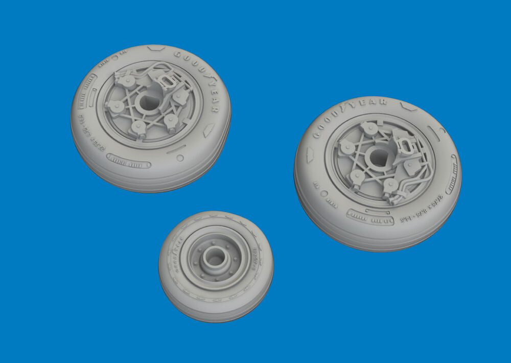 F-16I SUFA wheels 1/48 for Great Wall Hobby