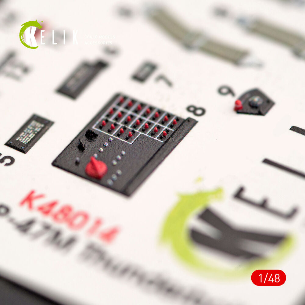 P-47M Thunderbolt interior 3D decals for Tamiya kit