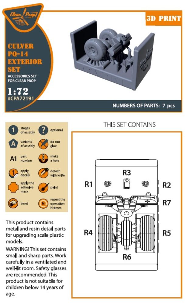 Culver PQ-14 Exterior set for CP kits