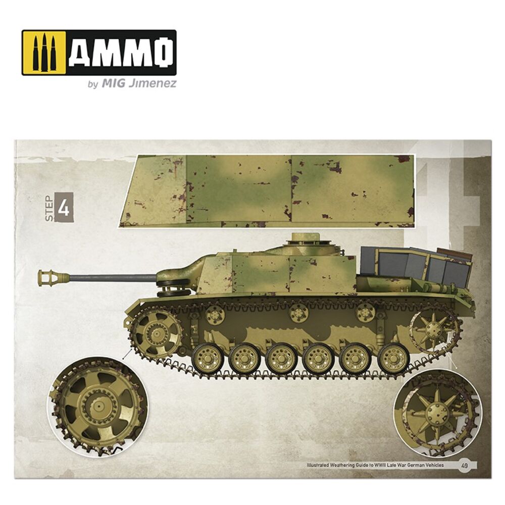 Illustrated Weathering Guide to WWII Late German Vehicles (English, Castellano)