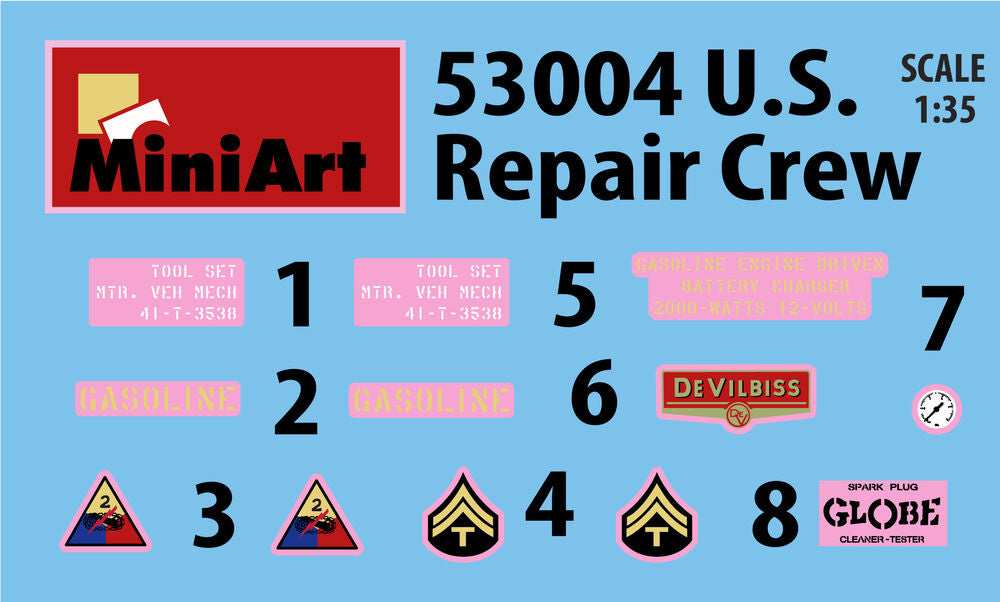 U.S. Repair Crew w/Equipment