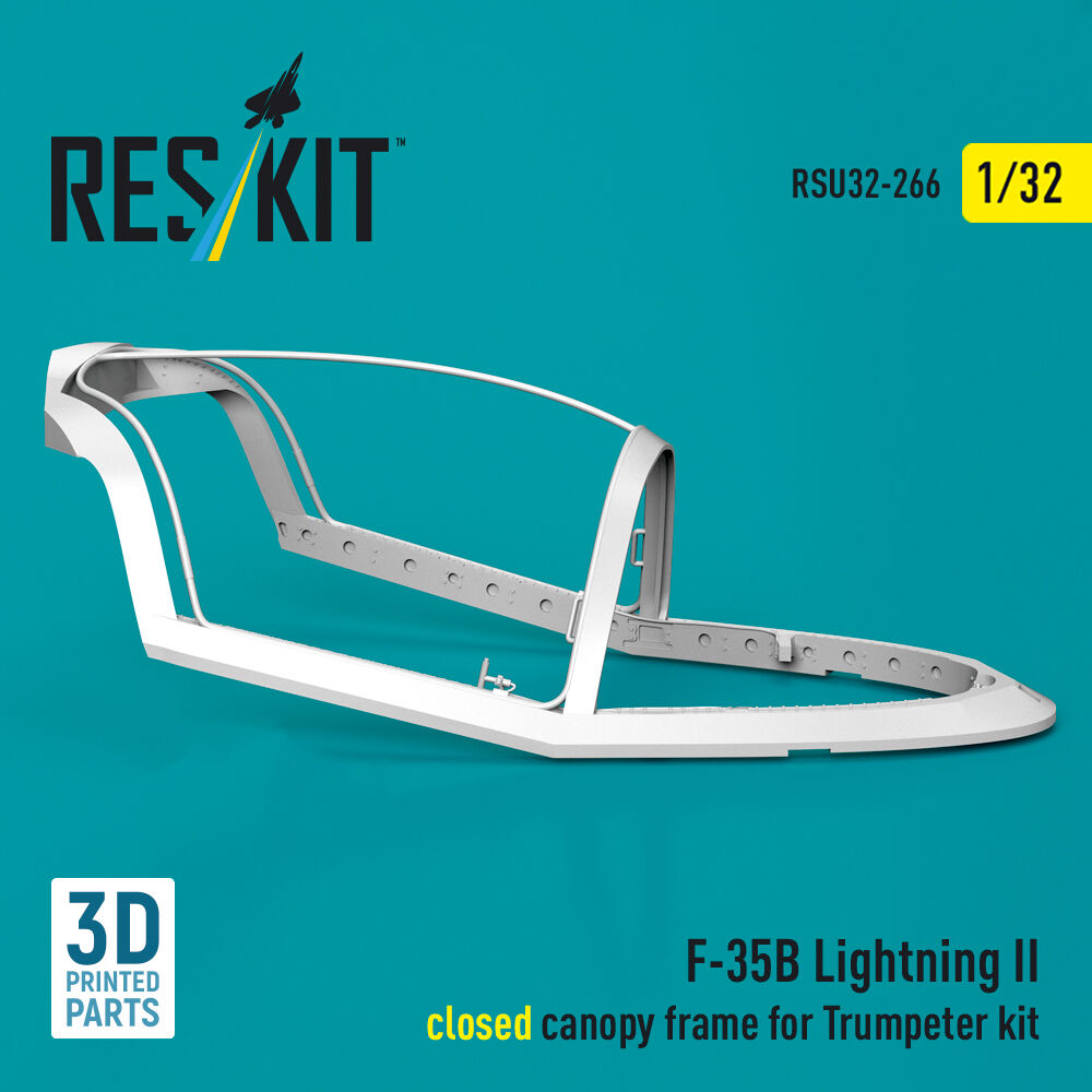 F-35B Lightning II closed canopy frame (3D Printed) for Trumpeter