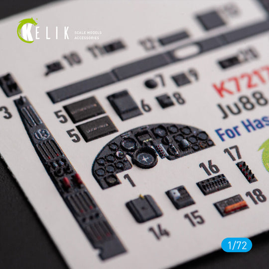 Ju88 G-6 - interior 3D decals for Hasegawa kit