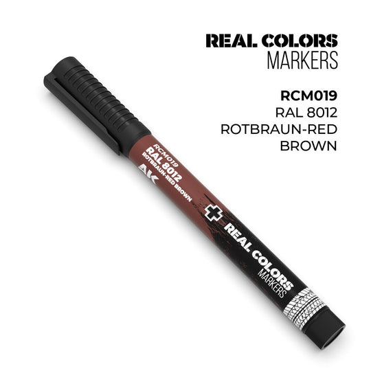 Real Colors Markers: RAL 8012 ROTBRAUN-RED BROWN