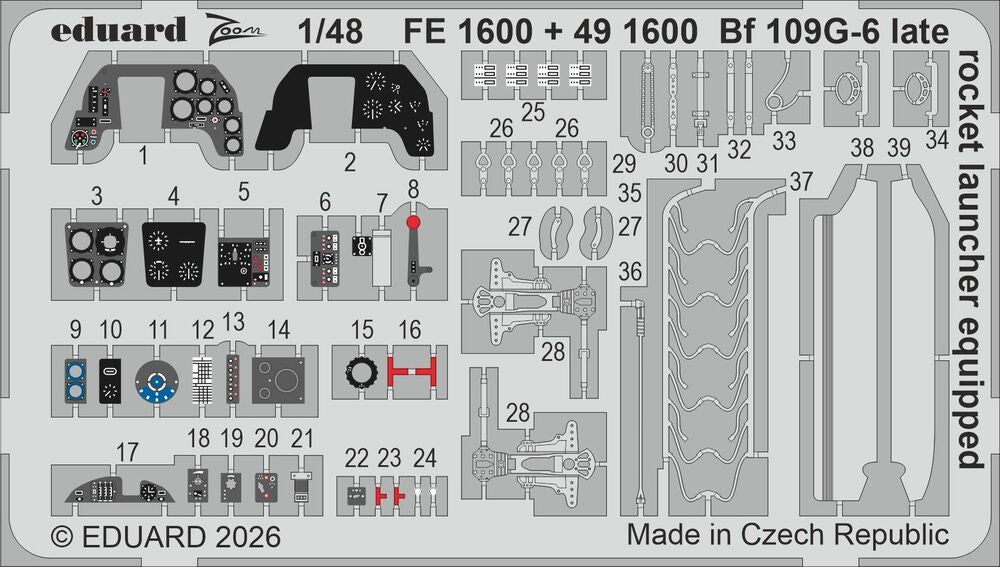 Bf 109G-6 late (rocket launcher equipped) for Tamiya