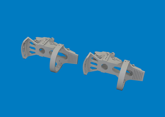 Bf 109G-5/6 rudder pedals PRINT for Airfix