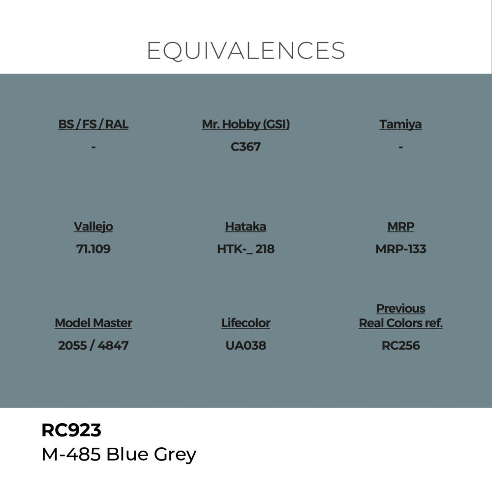 Real Colors: M-485 Blue Grey 17 ml.