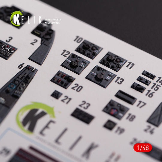 Messerschmitt Me-410 A1 interior 3D decals for Meng Model kit