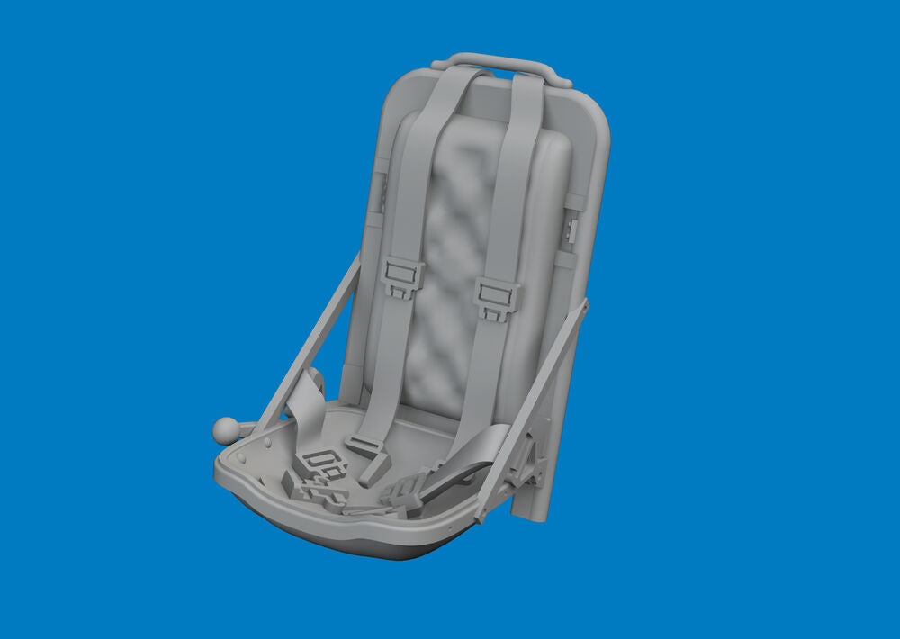P-51D seat w/ integral seat belts PRINT for Arma Hobby